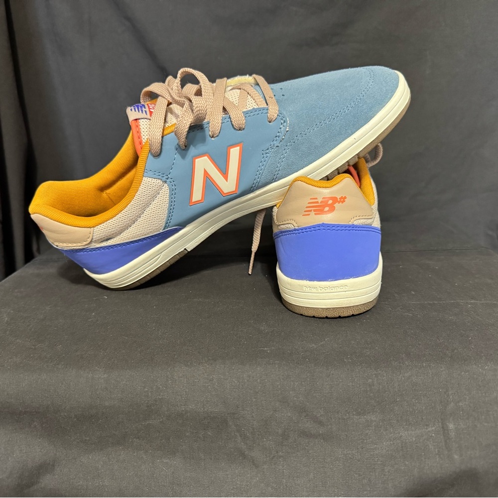New Balance Men's Blue and Orange Sneakers - Picture 3 of 8